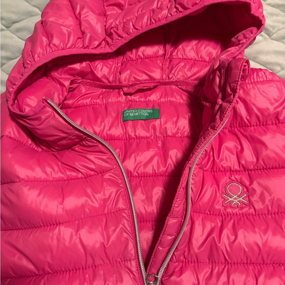 United Colors Of Benetton Kids Fuchsia Puffer Jacket